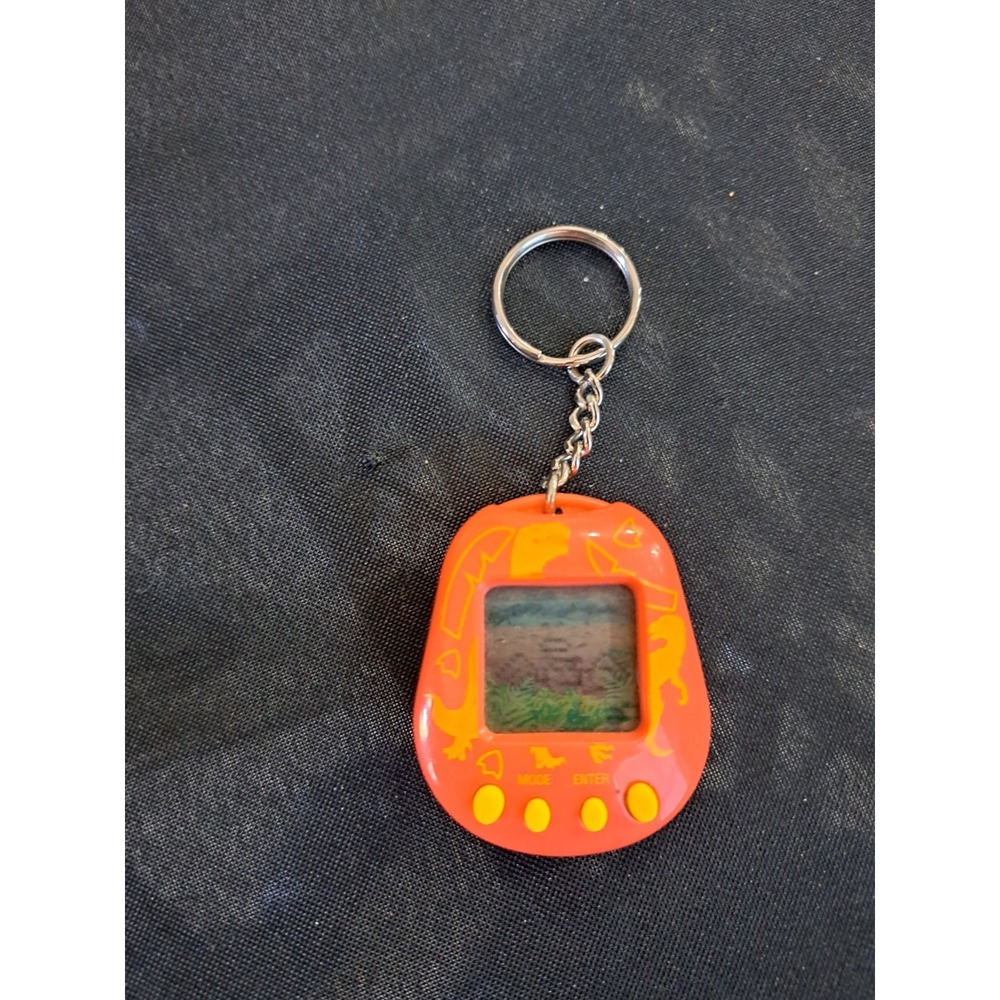 1997 Bandai Tamagotchi P1 Gen 1‎ Orange & Green Digital Virtual Pet Toy Works!